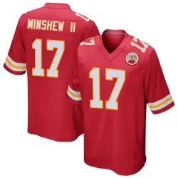 Kansas City Chiefs Men's Game Red Team Color Jersey (17 Gardner Minshew)