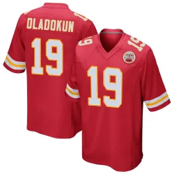 Kansas City Chiefs Men's Game Red Team Color Jersey (19 Chris Oladokun)