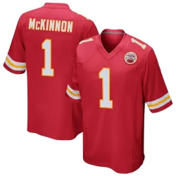 Kansas City Chiefs Men's Game Red Team Color Jersey (1 Jerick McKinnon)