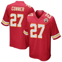 Kansas City Chiefs Men's Game Red Team Color Jersey (27 Chamarri Conner)
