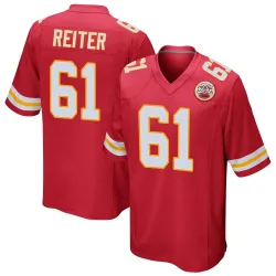 Kansas City Chiefs Men's Game Red Team Color Jersey (61 Austin Reiter)