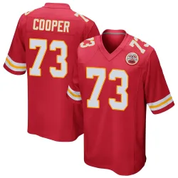 Kansas City Chiefs Men's Game Red Team Color Jersey (73 Dalton Cooper)