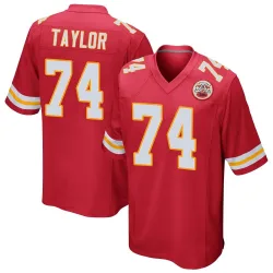 Kansas City Chiefs Men's Game Red Team Color Jersey (74 Jawaan Taylor)