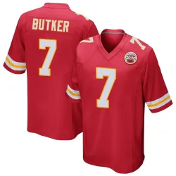 Kansas City Chiefs Men's Game Red Team Color Jersey (7 Harrison Butker)
