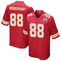 Kansas City Chiefs Men's Game Red Team Color Jersey (88 Peyton Hendershot)