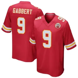 Kansas City Chiefs Men's Game Red Team Color Jersey (9 Blaine Gabbert)