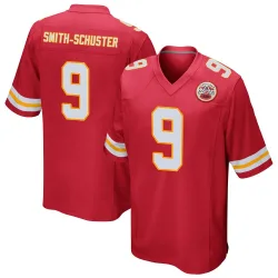 Kansas City Chiefs Men's Game Red Team Color Jersey (9 JuJu Smith-Schuster)