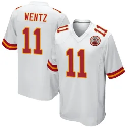 Kansas City Chiefs Men's Game White Jersey (11 Carson Wentz)