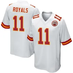 Kansas City Chiefs Men's Game White Jersey (11 Jalen Royals)