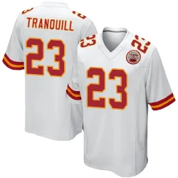 Kansas City Chiefs Men's Game White Jersey (23 Drue Tranquill)