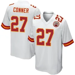Kansas City Chiefs Men's Game White Jersey (27 Chamarri Conner)