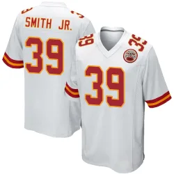 Kansas City Chiefs Men's Game White Jersey (39 Melvin Smith Jr.)