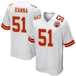 Kansas City Chiefs Men's Game White Jersey (51 Mike Danna)