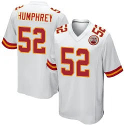 Kansas City Chiefs Men's Game White Jersey (52 Creed Humphrey)