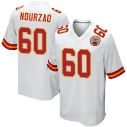 Kansas City Chiefs Men's Game White Jersey (60 Hunter Nourzad)