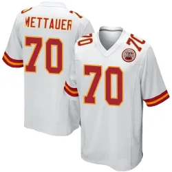 Kansas City Chiefs Men's Game White Jersey (70 McKade Mettauer)