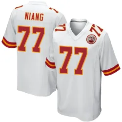 Kansas City Chiefs Men's Game White Jersey (77 Lucas Niang)