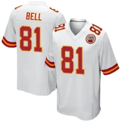 Kansas City Chiefs Men's Game White Jersey (81 Blake Bell)