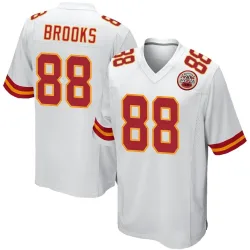 Kansas City Chiefs Men's Game White Jersey (88 Phillip Brooks)