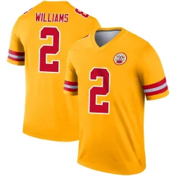 Kansas City Chiefs Men's Legend Gold Inverted Jersey (2 Joshua Williams)