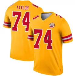 Kansas City Chiefs Men's Legend Gold Inverted Jersey (74 Jawaan Taylor)