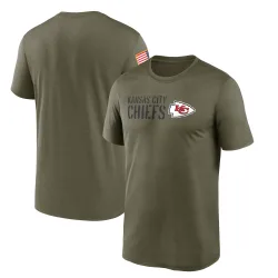 Kansas City Chiefs Men's Legend Olive 2022 Salute to Service Team T-Shirt