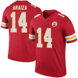Kansas City Chiefs Men's Legend Red Color Rush Jersey (14 Matt Araiza)