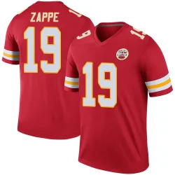 Kansas City Chiefs Men's Legend Red Color Rush Jersey (19 Bailey Zappe)