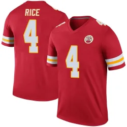 Kansas City Chiefs Men's Legend Red Color Rush Jersey (4 Rashee Rice)