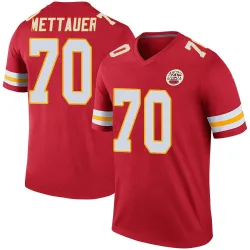 Kansas City Chiefs Men's Legend Red Color Rush Jersey (70 McKade Mettauer)