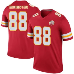 Kansas City Chiefs Men's Legend Red Color Rush Jersey (88 Jake Briningstool)