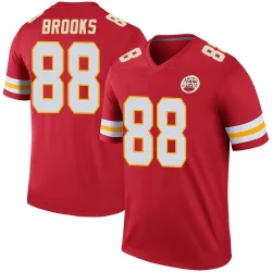 Kansas City Chiefs Men's Legend Red Color Rush Jersey (88 Phillip Brooks)