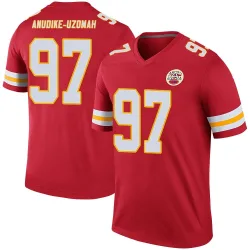 Kansas City Chiefs Men's Legend Red Color Rush Jersey (97 Felix Anudike-Uzomah)