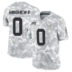 Kansas City Chiefs Men's Limited Arctic Camo 2024 Salute to Service Jersey (0 Gardner Minshew)