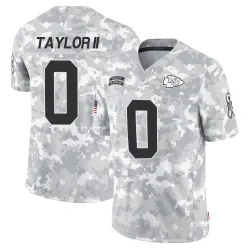 Kansas City Chiefs Men's Limited Arctic Camo 2024 Salute to Service Jersey (0 Jason Taylor II)