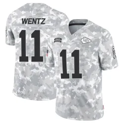 Kansas City Chiefs Men's Limited Arctic Camo 2024 Salute to Service Jersey (11 Carson Wentz)