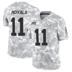 Kansas City Chiefs Men's Limited Arctic Camo 2024 Salute to Service Jersey (11 Jalen Royals)