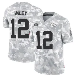 Kansas City Chiefs Men's Limited Arctic Camo 2024 Salute to Service Jersey (12 Jared Wiley)