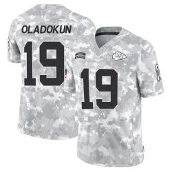 Kansas City Chiefs Men's Limited Arctic Camo 2024 Salute to Service Jersey (19 Chris Oladokun)