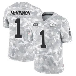 Kansas City Chiefs Men's Limited Arctic Camo 2024 Salute to Service Jersey (1 Jerick McKinnon)