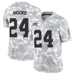 Kansas City Chiefs Men's Limited Arctic Camo 2024 Salute to Service Jersey (24 Skyy Moore)