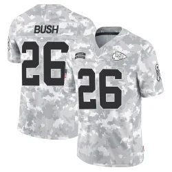 Kansas City Chiefs Men's Limited Arctic Camo 2024 Salute to Service Jersey (26 Deon Bush)