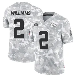 Kansas City Chiefs Men's Limited Arctic Camo 2024 Salute to Service Jersey (2 Joshua Williams)