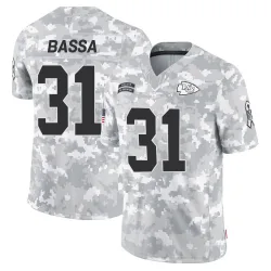 Kansas City Chiefs Men's Limited Arctic Camo 2024 Salute to Service Jersey (31 Jeffrey Bassa)