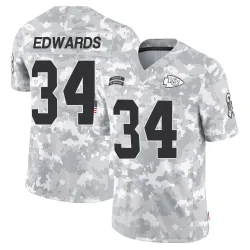 Kansas City Chiefs Men's Limited Arctic Camo 2024 Salute to Service Jersey (34 Mike Edwards)