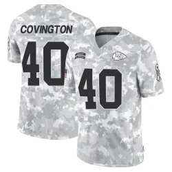 Kansas City Chiefs Men's Limited Arctic Camo 2024 Salute to Service Jersey (40 Jacobe Covington)