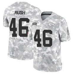 Kansas City Chiefs Men's Limited Arctic Camo 2024 Salute to Service Jersey (46 Darius Rush)