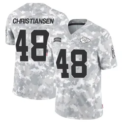 Kansas City Chiefs Men's Limited Arctic Camo 2024 Salute to Service Jersey (48 Cole Christiansen)