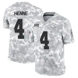 Kansas City Chiefs Men's Limited Arctic Camo 2024 Salute to Service Jersey (4 Chad Henne)