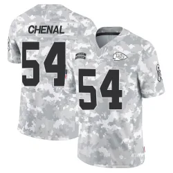 Kansas City Chiefs Men's Limited Arctic Camo 2024 Salute to Service Jersey (54 Leo Chenal)